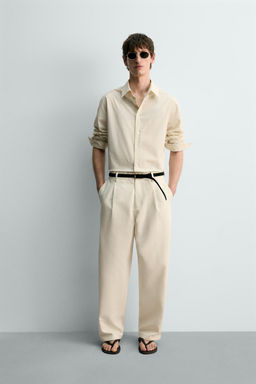 CAMISA REGULAR FIT POPEL?N LIMITED EDITION / Crudo