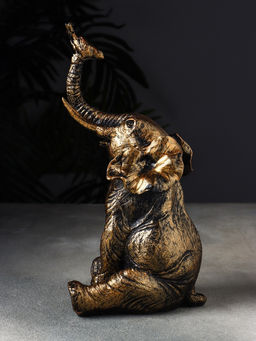 Фигурка полистоун «Слон с птичкой», 28×14×14 см