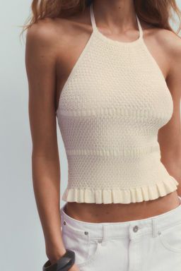 KNIT HALTER TOP - Zara фото 2