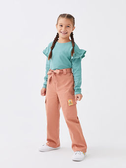 Bisiklet Yaka Basic Uzun Kollu K?z ?ocuk Ti??rt - Waikiki фото 2