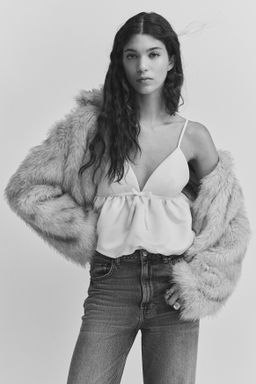 Top burbuja con tirantes espagueti - H&m фото 3