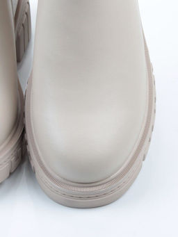 04-PAM370-2Z LT. BEIGE Ботинки зимние женские (натуральная кожа, 100% шерсть)