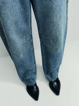 Джинсы barrel со средней посадкой / Zarina  фото 6