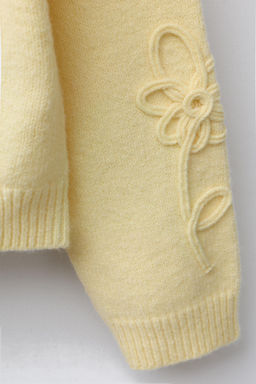 CORDED FLORAL KNIT SWEATER - Zara фото 4