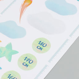 Ростомер-наклейка интерьерная цветная «Запуск ракеты», 50×70 см