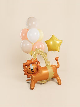 Воздушный шар фольгированный 3D 39" «Цирк. Смелый лев», только под воздух