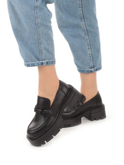 03-C1805-1 BLACK Лоферы женские (натуральная кожа)