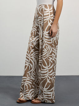 Брюки из хлопка с принтом / Zarina  фото 3