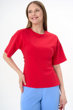 Футболка с завязками Николь (красный) - Эльза фото 14