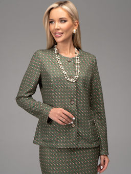 Костюм Шанель (зелёный) - Эльза фото 11