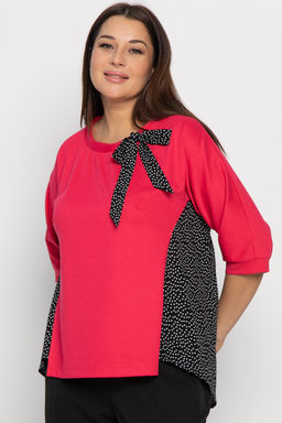 Блуза Федерика (малиново-черная) Б14990-18М