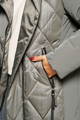 Пальто Beautiful Free 8023 серый