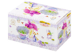 Масленка 13,5*9*6,5 см "Лаванда" NEW BONE CHINA