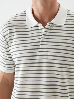 Polo Yaka ?izgili Erkek Ti??rt