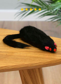 Игрушка для кошек, мышка из искусственного меха, 14 см., цвет в ассортименте PS035