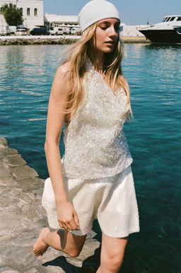SEQUINNED MINI SKORT
