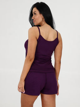 418-П ПИЖАМА ЖЕНСКАЯ (шорты) (Фиолетовый) - А-дина фото 7