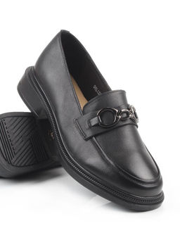 06-DYL122-1 BLACK Туфли женские (натуральная кожа)