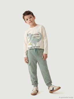 Kargo Cepli Erkek ?ocuk Jogger E?ofman Alt? 2li