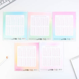 Тетрадь А5, 12 листов на скрепке в клетку Градиент, 5 видов МИКС, белизна 96% . - Artfox study фото 21