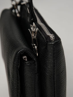 Сумка кожаная на плечо кросс-боди Deboro 31069 черный