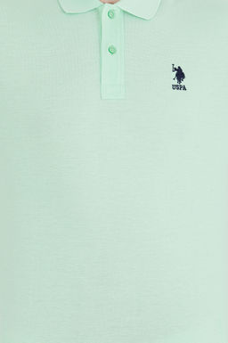 Erkek Mint Ye_ili Basic Polo Yaka Ti__rt