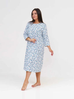 Ночная сорочка женская, цвет синий белый