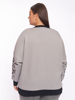 Бомбер с вышивкой GA02061GRY24 - Артесса фото 5