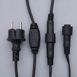 Гирлянда Бахрома 3?0.6 м, IP44, УМС, тёмная нить, 160 LED, свечение красное, 220 В - Luazon lighting фото 6