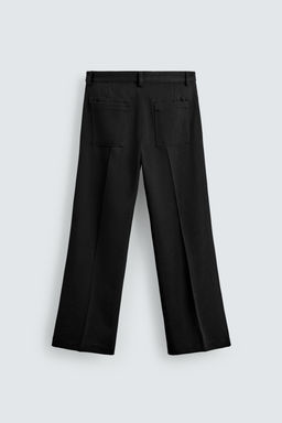 FLARE FIT TWILL TROUSERS - Zara фото 8