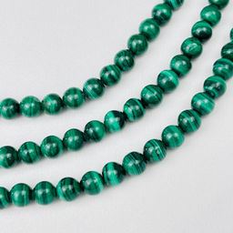 Бусины для украшений из Малахита (52 бусины) 40 см