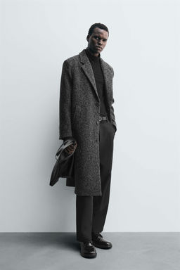 WOOL BLEND STRUCTURED COAT - Zara фото 4