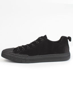 03-N72699-1 BLACK Полуботинки спортивные мужские (натуральная замша)