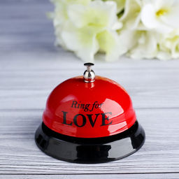 Звонок настольный Ring for a love, 7.5 х 7.5 х 6 см
