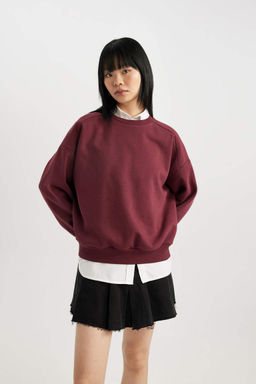 Толстовка из плотной ткани Cool Oversize с круглым вырезом