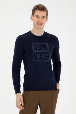 U. S. Polo Assn / Мужской темно-синий свитер - U.s. polo assn фото 8