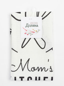 Цена за 4 шт. Полотенце Доляна Moms kitchen 35?60 см, 100% хлопок, вафля 160 г/м?