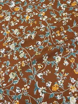 Штапель Теплые воспоминания цв.корица, ш.1.45м, вискоза-100%, 110гр/м.кв