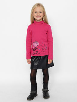 CRB wear/CWKG 63729-25-389 Водолазка для девочки,ягодный/Ex.Cherubino  фото 3
