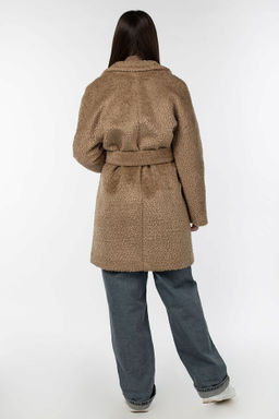 02-3073 Пальто женское утепленное (пояс) - El podio фото 5