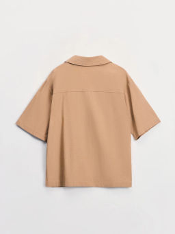 Блуза оверсайз из хлопка и вискозы ZR2605012010-63 / Zarina