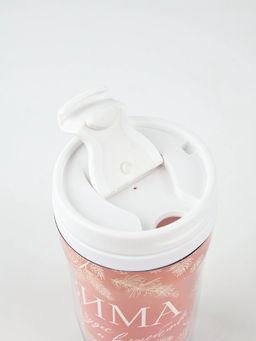 Подарочный набор «Новогодний», термостакан 250 мл., свечи