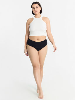 Цена за 2 штуки! Трусы женские макси черные в белый горошек - Mark formelle фото 4