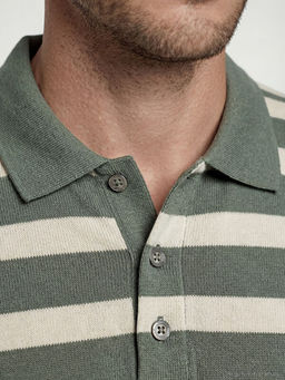 Polo Yaka ?izgili Erkek Ti??rt