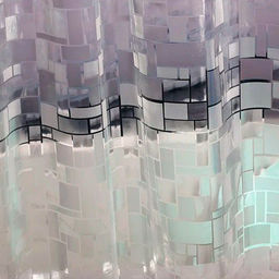 Штора для ванной 180*200 см. полиэстр EVA 3D Эффект Геометрия, SC-EV-03 арт. 108745