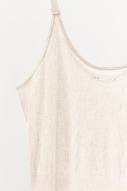 FINE KNIT OPENWORK DRESS - Zara фото 6