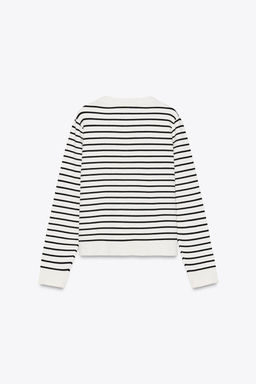 STRIPED KNIT CARDIGAN - Zara фото 5