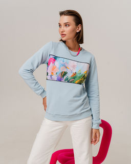 Свитшот с горизонтальной вставкой SPP003 - Sahar art lab фото 2