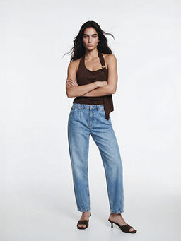 Barrel Fit Kad?n Jean Pantolon