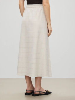 Юбка а-силуэта в клетку - Emka фото 4